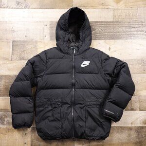 Nike Boys’ Therma-Fit Down Hooded Puffer Jacket Boys' Large Black – Fixer Upper